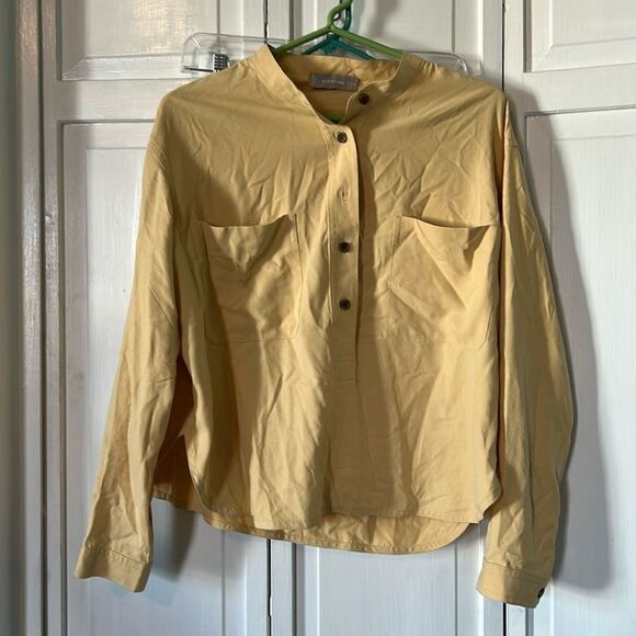 Everlane 100% Silk blouse - golden yellow - Size 4 - Picture 1 of 8